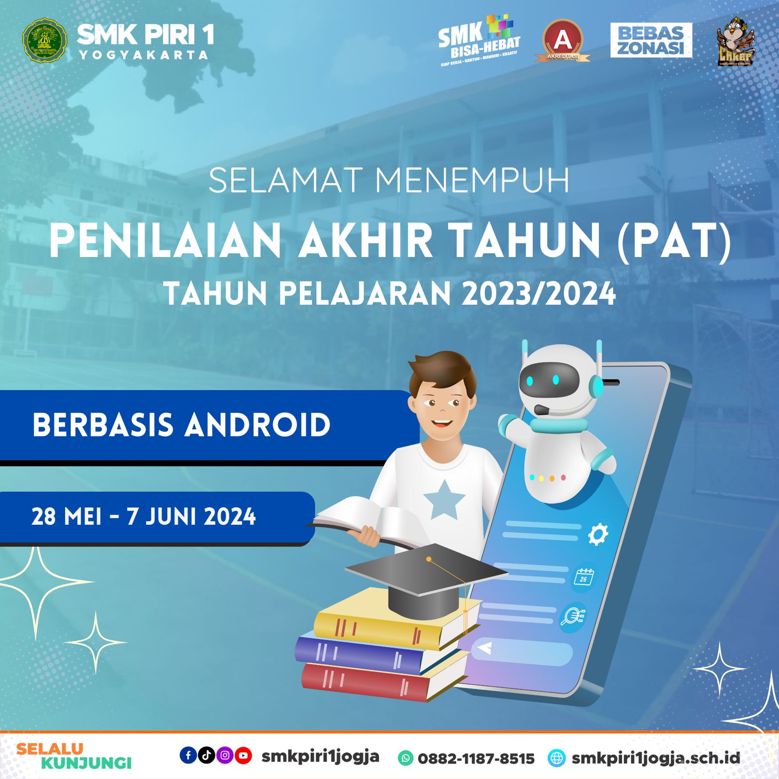 Gambar Agenda Penilaian Akhir Tahun Tahun Pelajaran 2023/2024 SMK PIRI 1 Yogyakarta